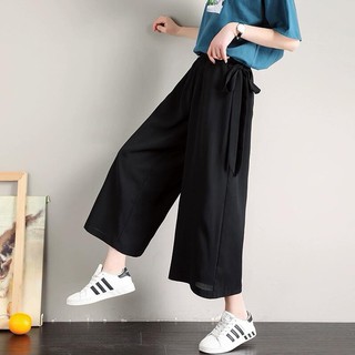 Quần Dài Ống Rộng Lưng Cao Cỡ Lớn Thời Trang Trẻ Trung