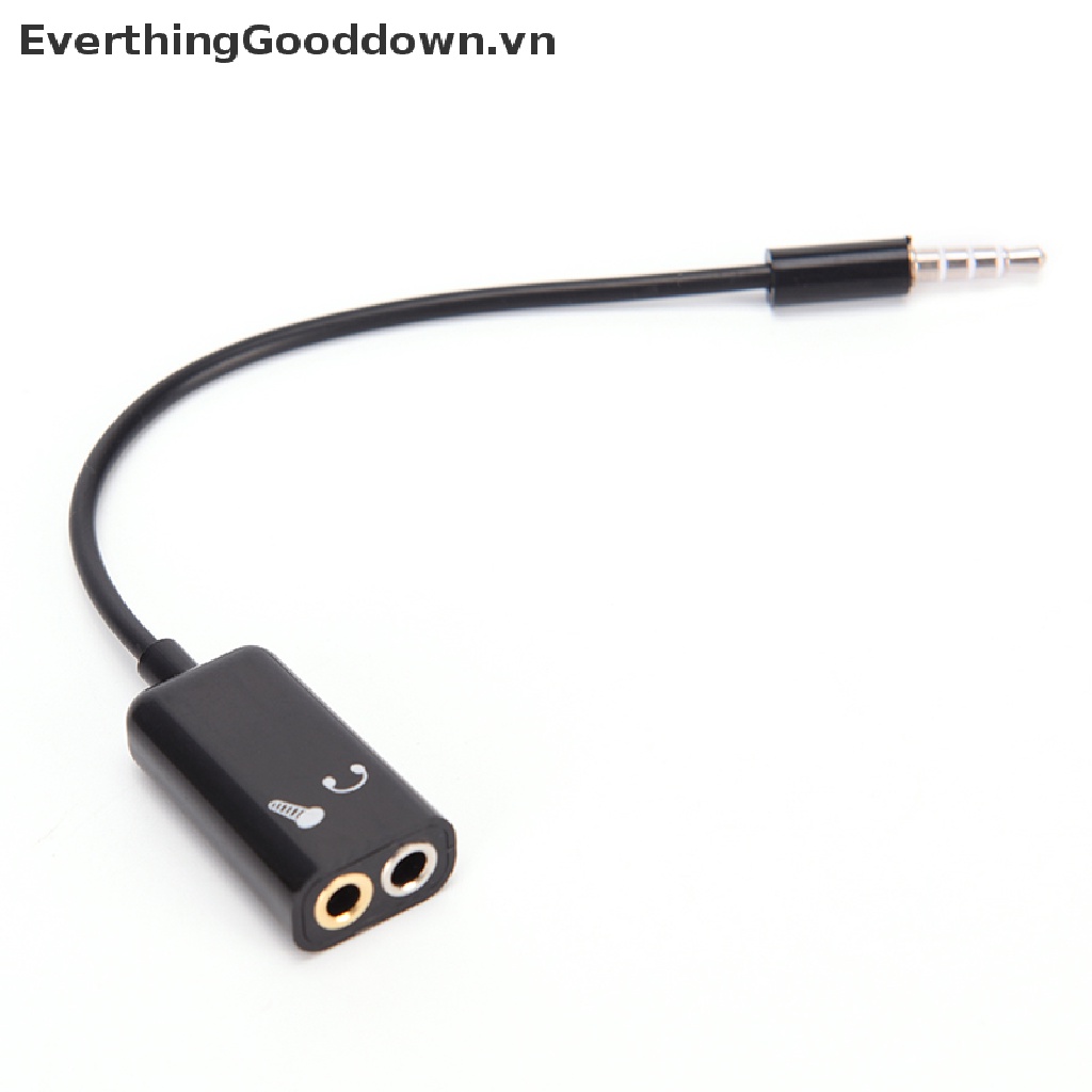Everthingood Dây Cáp Chữ Y Chuyển Đổi Âm Thanh Từ Giắc Cắm 3.5mm Sang Cổng Cắm Tai Nghe / Mic Tiện Lợi