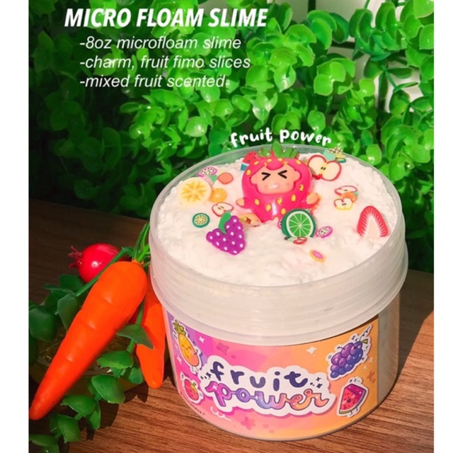 SỨC MẠNH TRÁI CÂY - slime xốp mini
