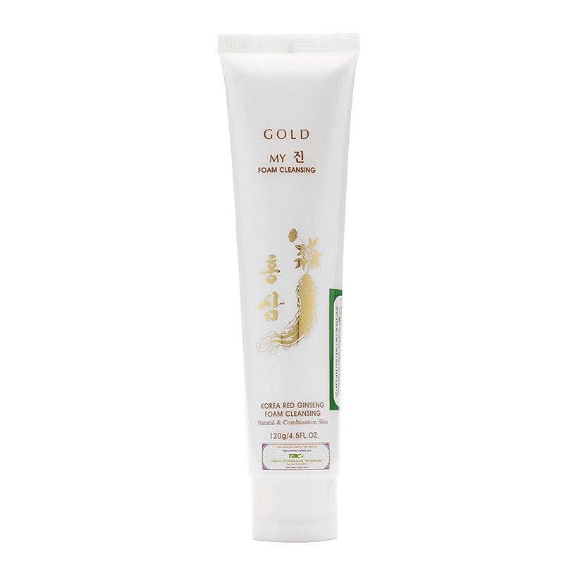 Sữa Rửa Mặt Sâm Vàng My Gold Hàn Quốc, Tuýp 120ml