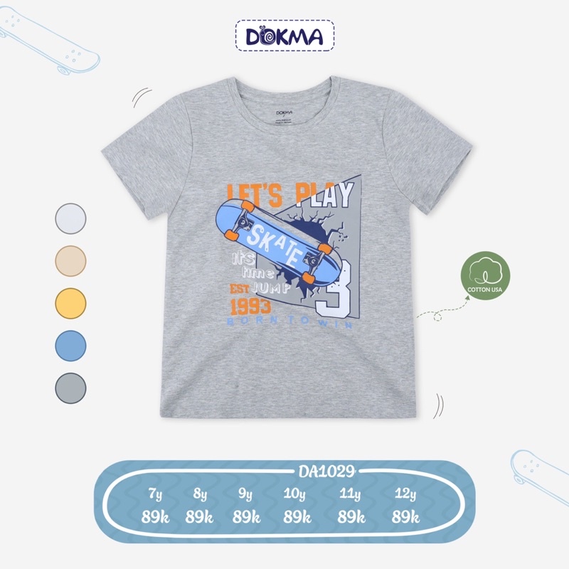 Áo phông cộc tay bé trai Dokma DA1029