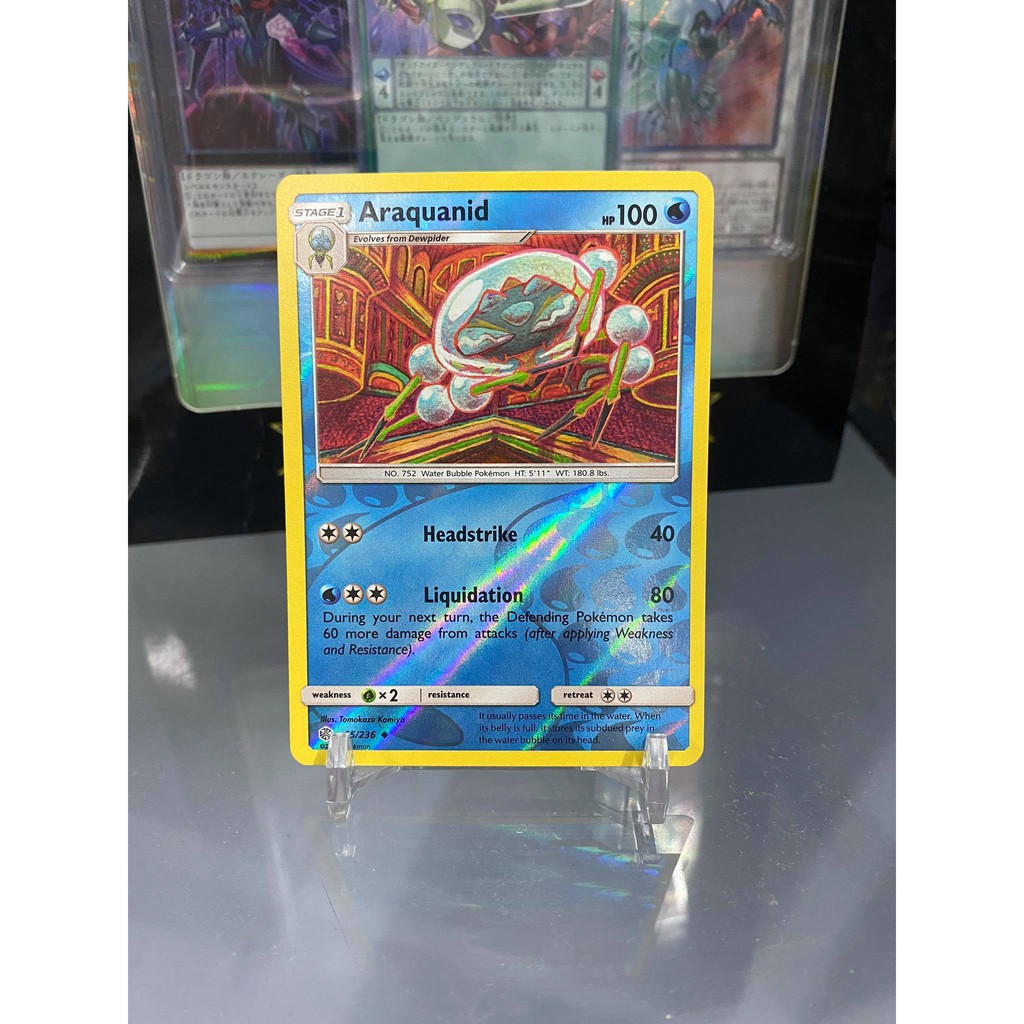 [ Dưa Hấu Yugioh ] Lá bài thẻ bài Pokemon Araquanid