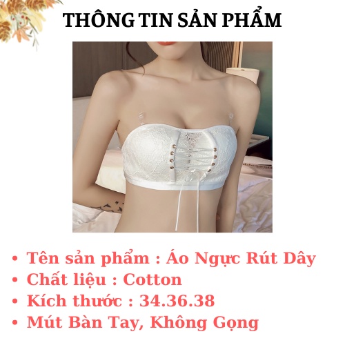 Áo Ngực Không Dây Nâng Ngực - Áo Lót Nữ Chống Tụt Dây Rút ( Tăng Kèm Dây Trong Dây Vải ) 586 | BigBuy360 - bigbuy360.vn