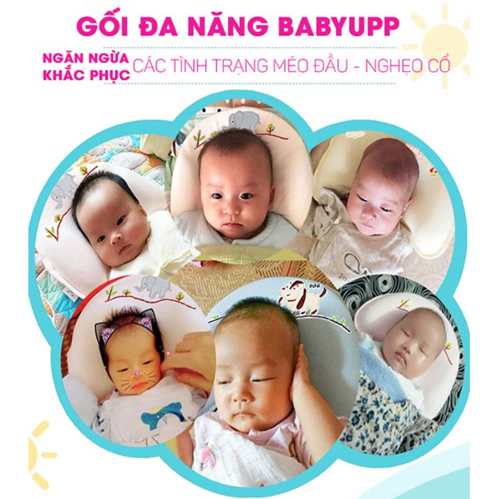 Gối cao su non cao cấp chống móp đầu cho bé