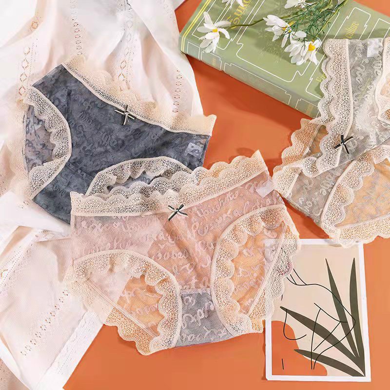 Quần lót ren cao cấp màu pastel mềm mát sexy cho chị e từ  45 - 55kg