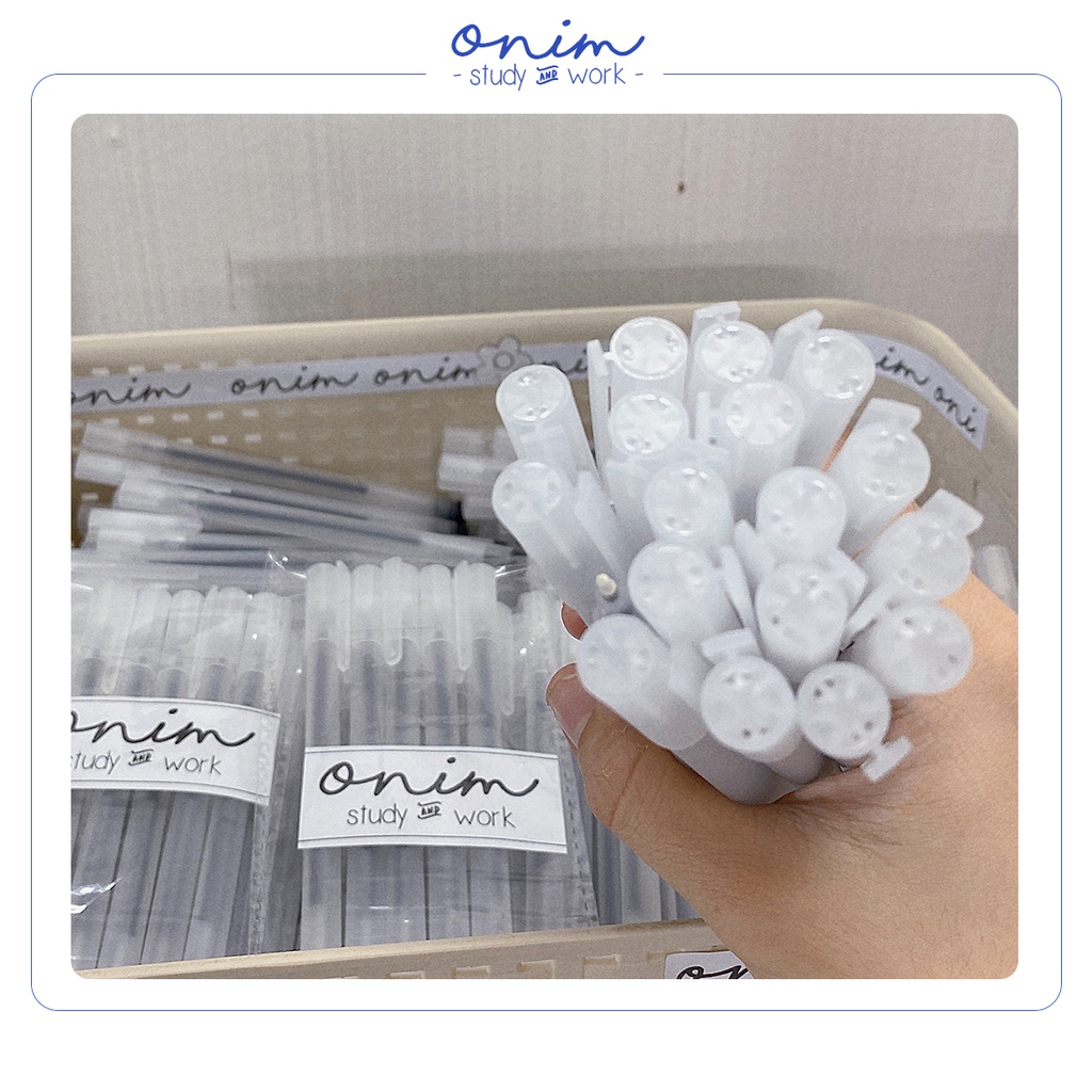 Bút Bi Nước Đen Nhám mực gel khô nhanh ngòi 0.5mm Muji bản dupe hiệu RESUN