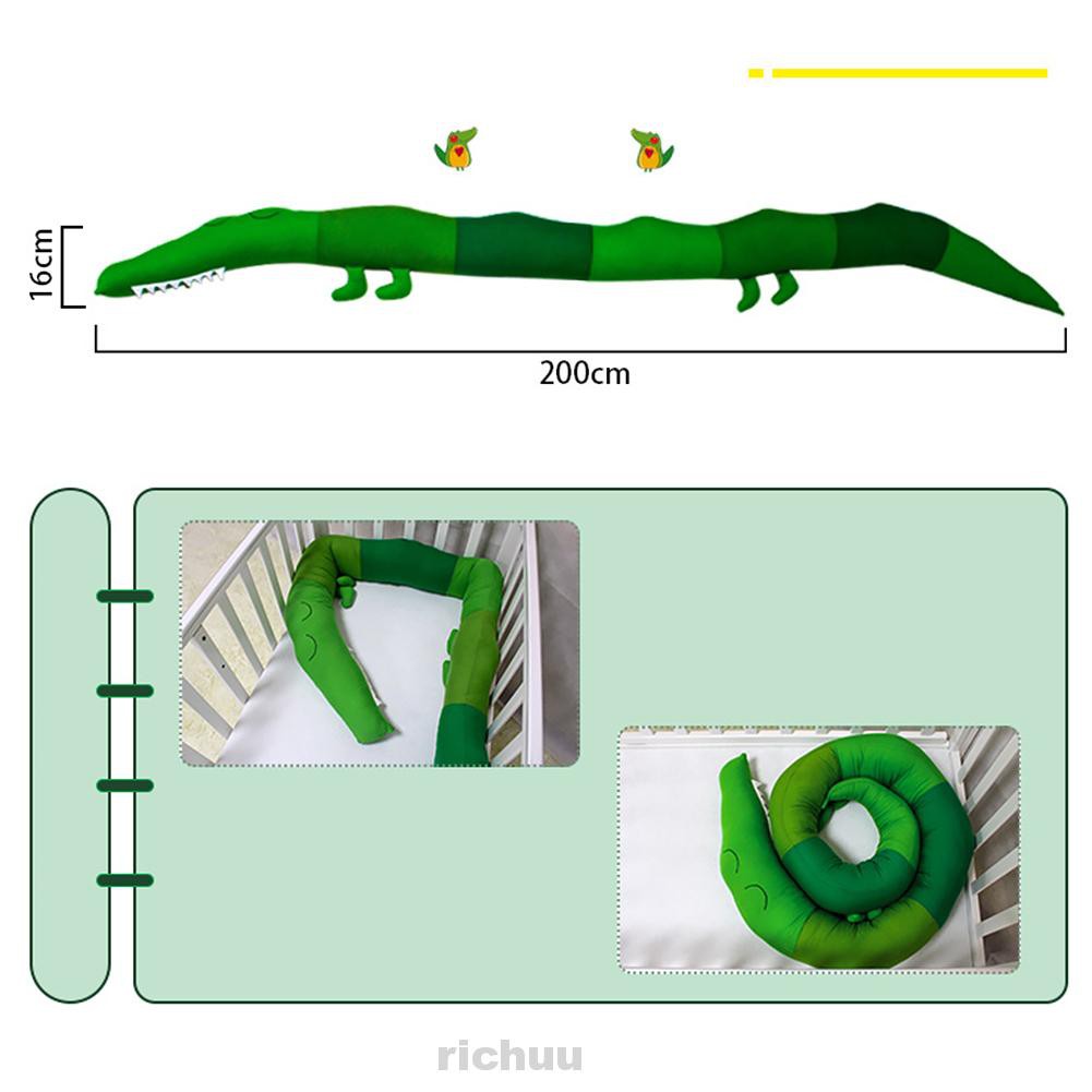 Bảo Vệ Đệm Lót Nôi Em Bé Chống Ngã Hình Cá Sấu Dễ Thương