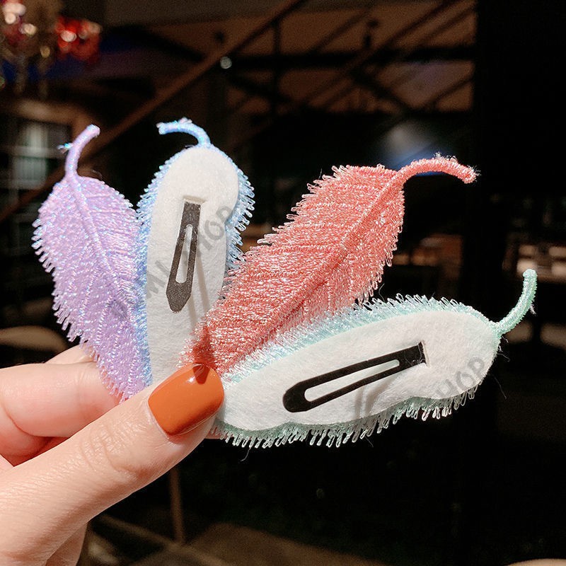 Set 3 cái kẹp mái hình lá phong cách Hàn Quốc