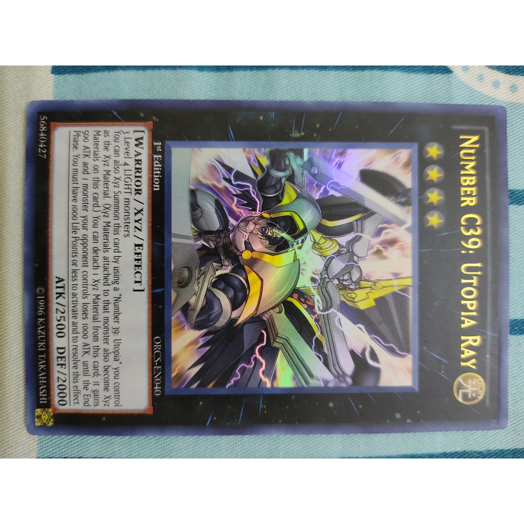 Thẻ bài Number C39: Utopia Ray - ORCS-EN040 - Ultra Rare 1st Edition