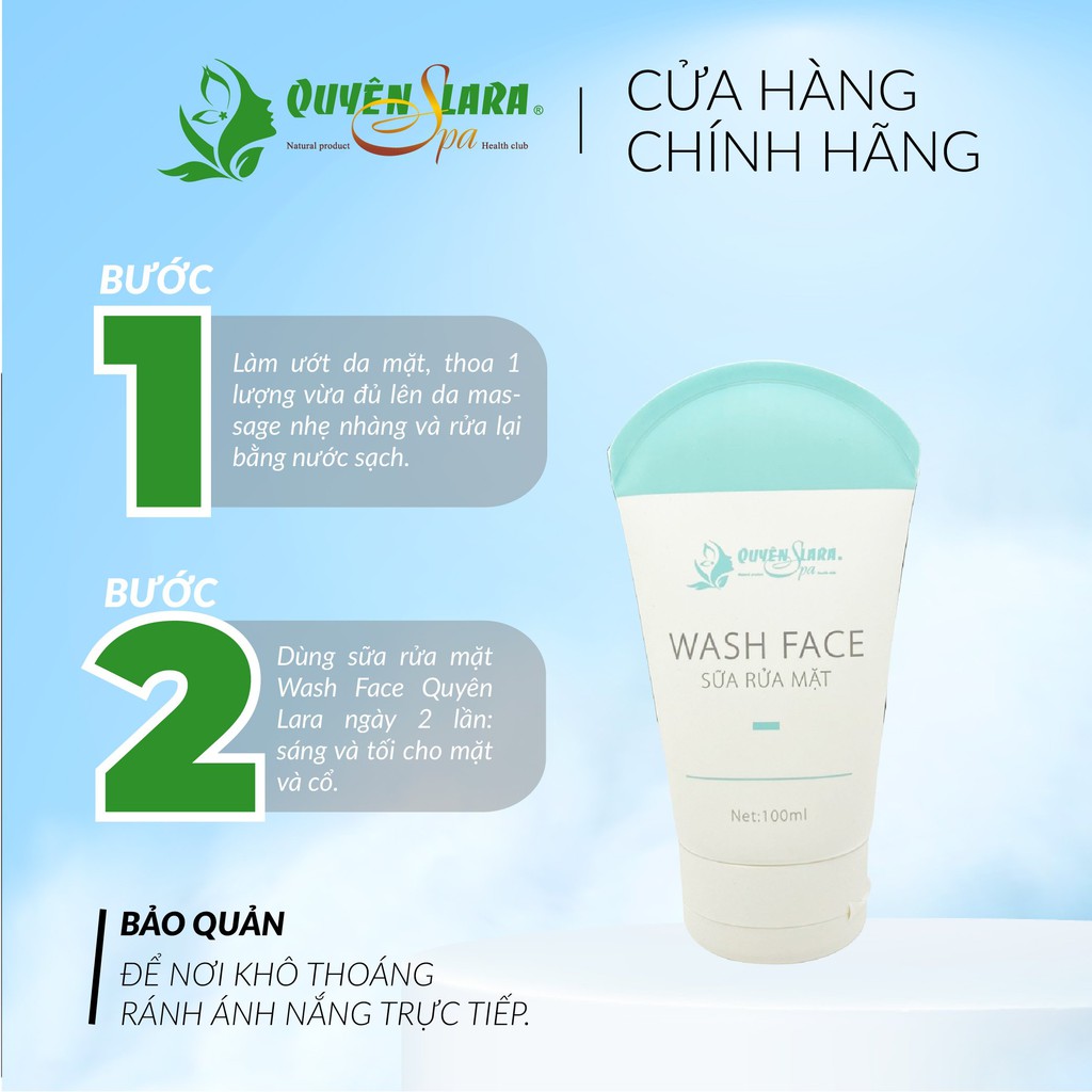 Sữa rửa mặt da mụn nhậy cảm Wash Face Q'lara (100ml) | BigBuy360 - bigbuy360.vn