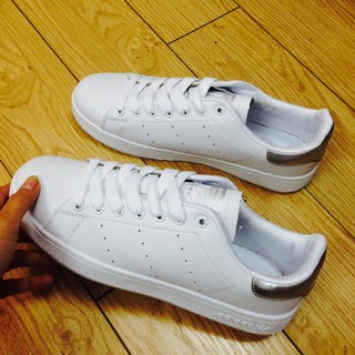 Giày Adidas Stan Smith trắng gót bạc