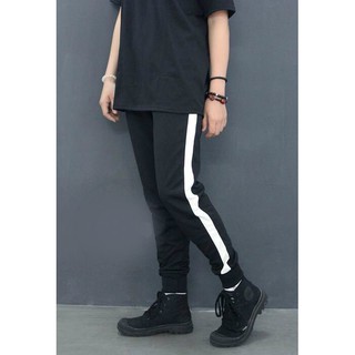 QUẦN JOGGER NAM NỮ THỜI TRANG SỌC TRẮNG   CHẤT NỈ DÀY DẶN PHONG CÁCH THỂ THAO CÁ TÍNH