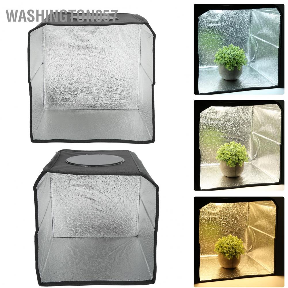 Washington057 Camera LED Light Box Photo Shooting Tent Professional Dimmable Studio with 6 Backdrops for Jewelry Photography