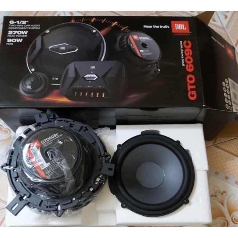 Đôi loa cánh JBL GTO609C cao cấp kèm phân tần và loa treble trép thế hệ mới BH 1 năm