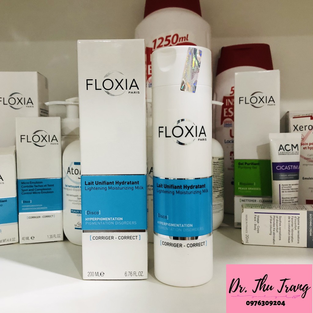 Sữa dưỡng ẩm và làm sáng da dành cho body FLOXIA DISCO LIGHTENING MOISTURIZING MILK 200ml