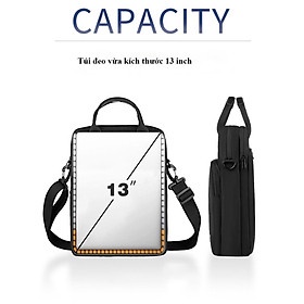 Túi Đeo Dọc Wiwu Alpha Vertical Double Layer Bag 12.9 inch/13.3 inch Cho Laptop, Macbook - Hàng Chính Hãng