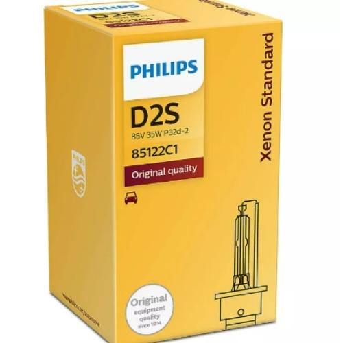 Bóng đèn pha Ô tô/Xe hơi Xenon Philips Standard D2S 85122 C1 85V 35W 4200K - Hàng Chính Hãng