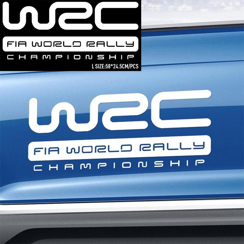 Decal dán cánh cửa ô tô WRC Championship - Tem dán trang trí sườn xe ô tô