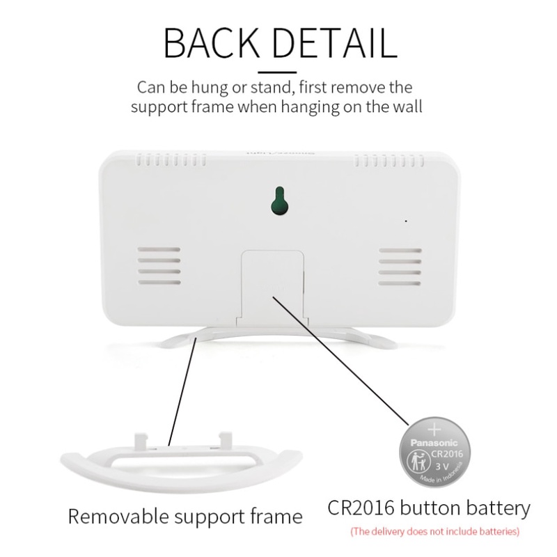 Đồng Hồ Báo Thức Kỹ Thuật Số Mặt Gương Led Để Bàn Trang Trí Nội Thất