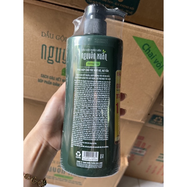 Dầu Gội Dược Liệu Nguyên Xuân Xanh 350ml/450ml/600ml- Dưỡng Tóc