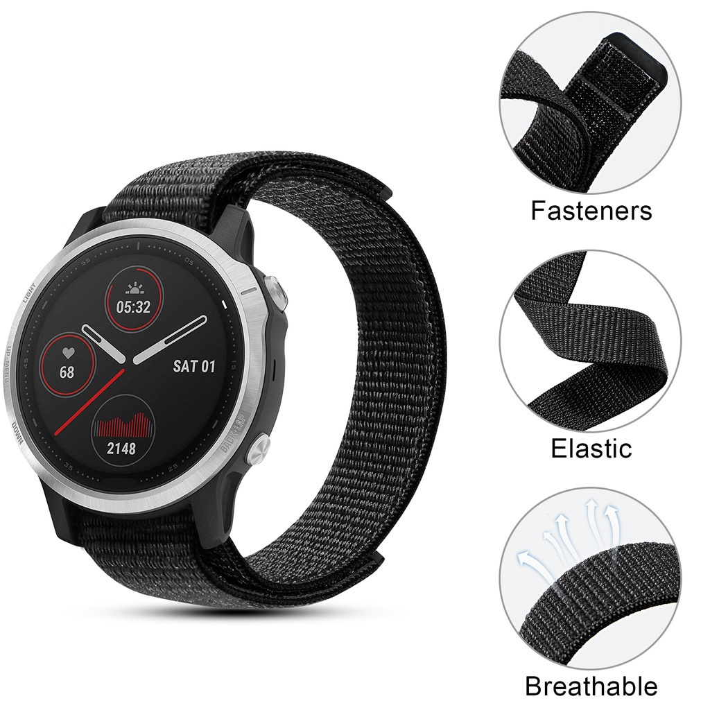 Dây đeo bằng nylon siêu nhẹ 20mm cho đồng hồ thông minh Garmin Fenix 6S/Fenix 5S Fenix 5S Plus/Fenix 6S Pro/Sapphire