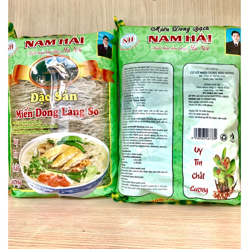 Miến Dong Hảo Hạng (Bột dong rừng) Nam Hải 420gram