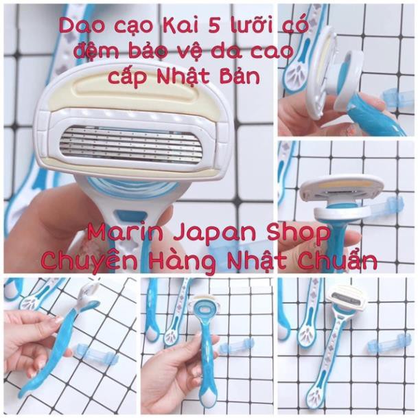 (Hàng Nhật,Hàng sịn sò) Dao chuyên dụng cao cấp để cạo lông Body hãng KAI hàng nội địa Nhật Bản