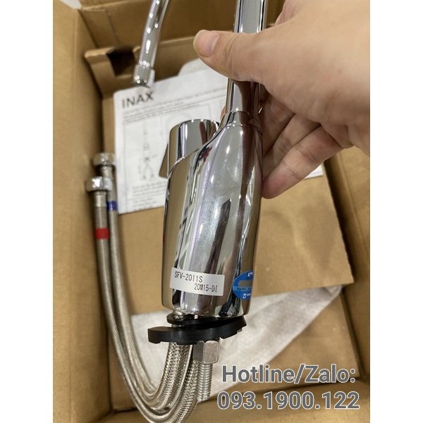 Vòi rửa chén bát nóng lạnh INAX SFV-2011S, Vòi Bếp 2 đường nước, Chính hãng 100%