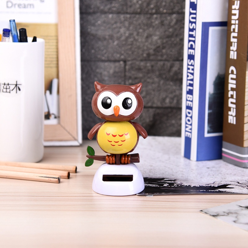 Mô Hình Chim Cú Hoạt Hình Bằng Năng Lượng Mặt Trời 5 &quot;Trang Trí Xe Hơi