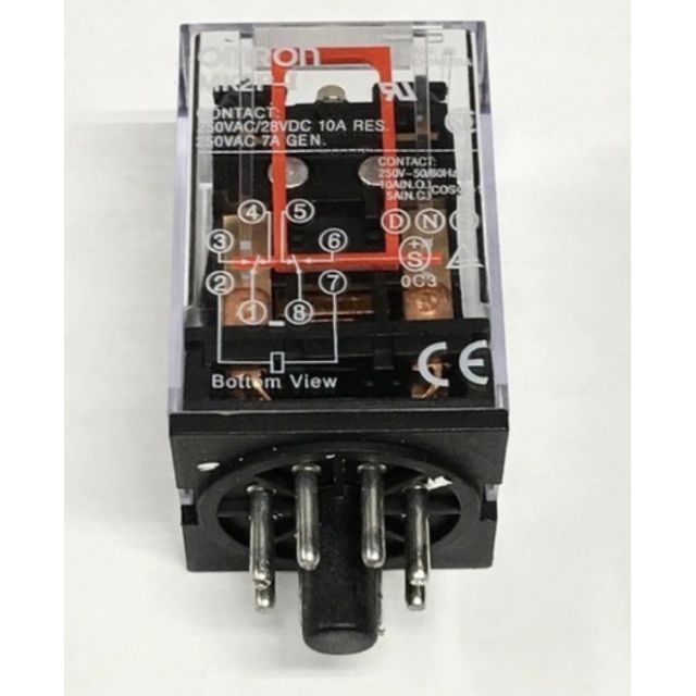 🥰 Rơ le relay 12V 8 chân tròn _sale