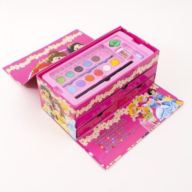 Hộp màu tô 3 tầng 54ct