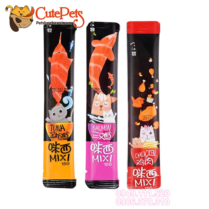 Súp thưởng cho mèo Mixi Pet Snacks 15g - Phụ kiện thú cưng Hà Nội