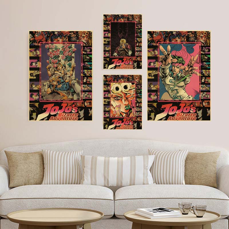 Poster Dán Tường Trang Trí In Hình Anime JoJo Bizarre Adventures Nghệ Thuật