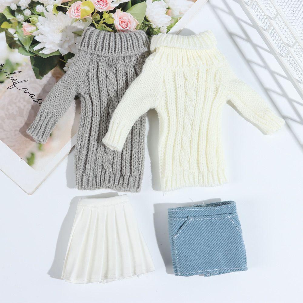 1 Bộ Áo Len Đan Thủ Công Mini Nhiều Màu Sắc Giản Dị Dành Cho Trẻ Nhỏ