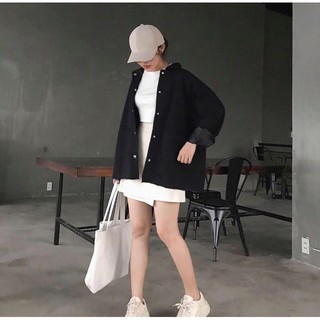 Áo khoác Kaki PUN JACKET Unisex (Đen/Nâu)