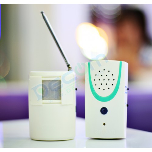 Chuông báo khách, báo động chống trộm hồng ngoại không dây Decom