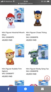 Bộ Mini Figurer 6 Chú Chó Cứu Hộ