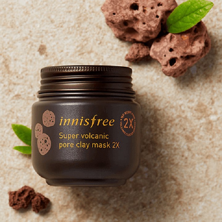 Mặt nạ đất sét - Mặt nạ Innisfree Super Volcanic Pore Clay Mask 2X Hàn Quốc 100ml [ Cam Kết Chính Hãng Hàn Quốc ] | Thế Giới Skin Care