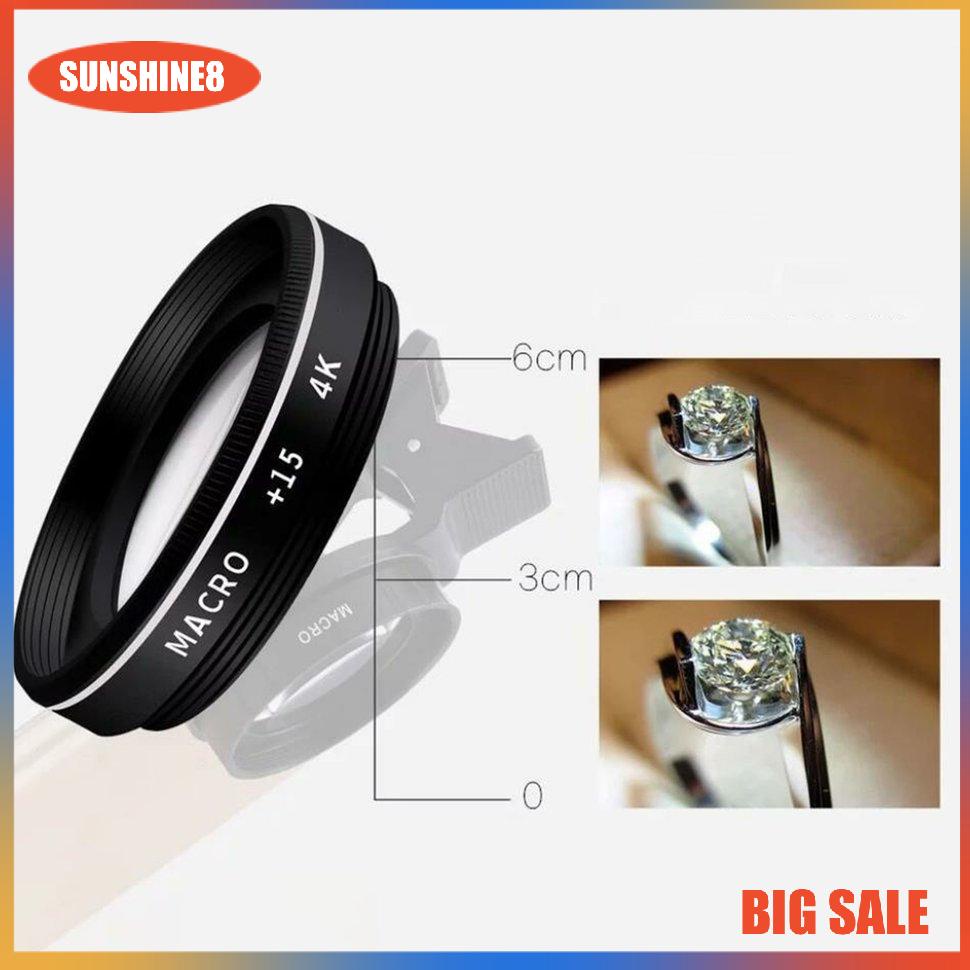 Ống kính Macro 4K 37MM 15X chuyên nghiệp dùng cho điện thoại