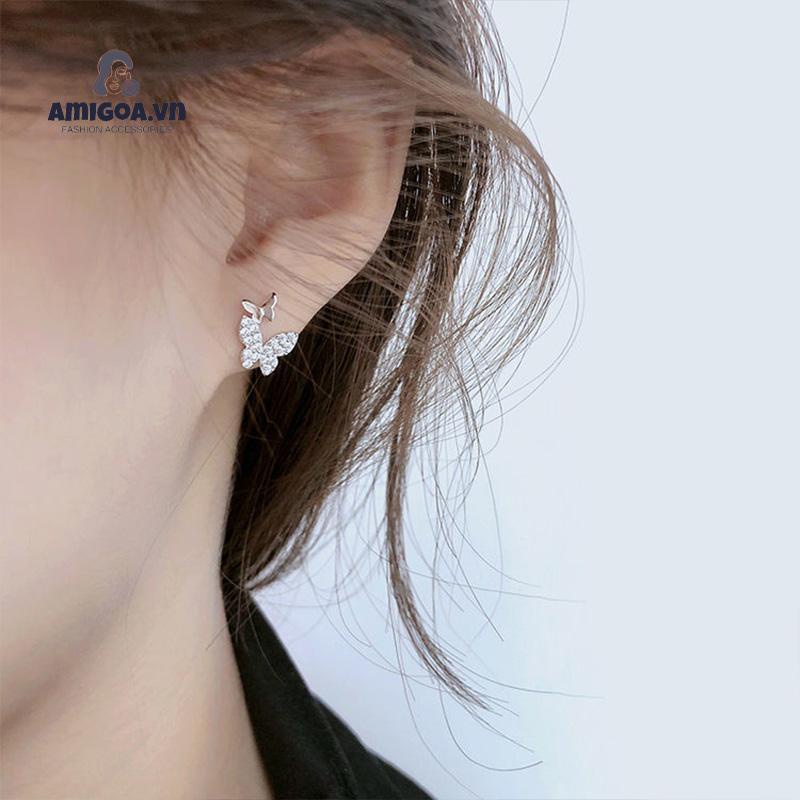 ✨✨Bông Tai hình bướm Bạc 925 Cao cấp Thời Trang