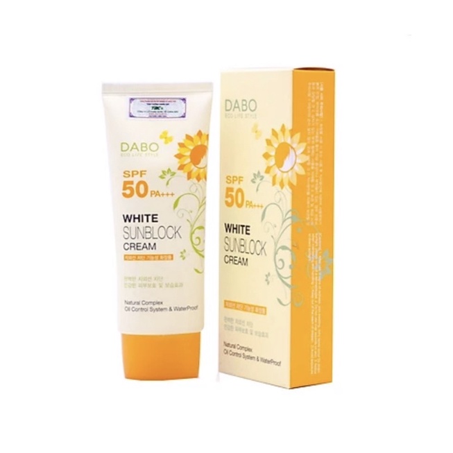 Kem Chống Nắng DABO White Sunblock Cream SPF50 PA+++