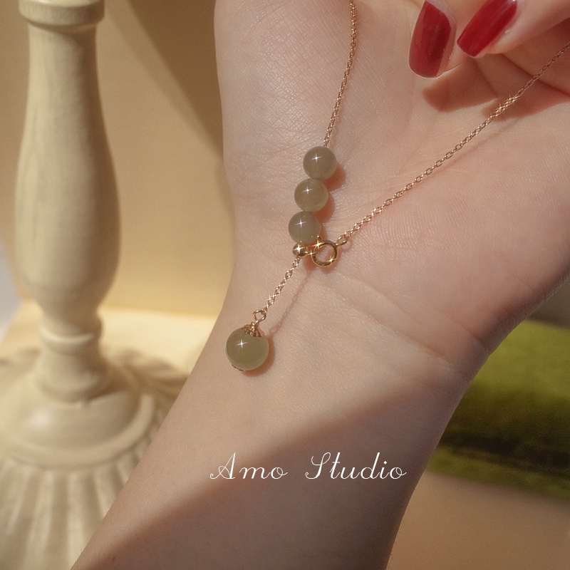 Vòng cổ Mặt Ngọc Bích Thời Trang