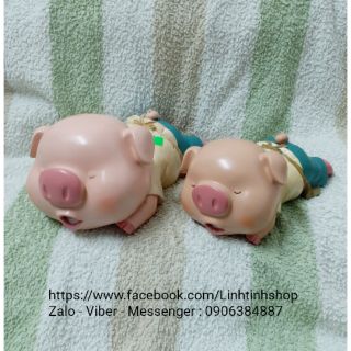 Ống tiết kiệm heo nằm mỏ chu nhựa 5D Size 1