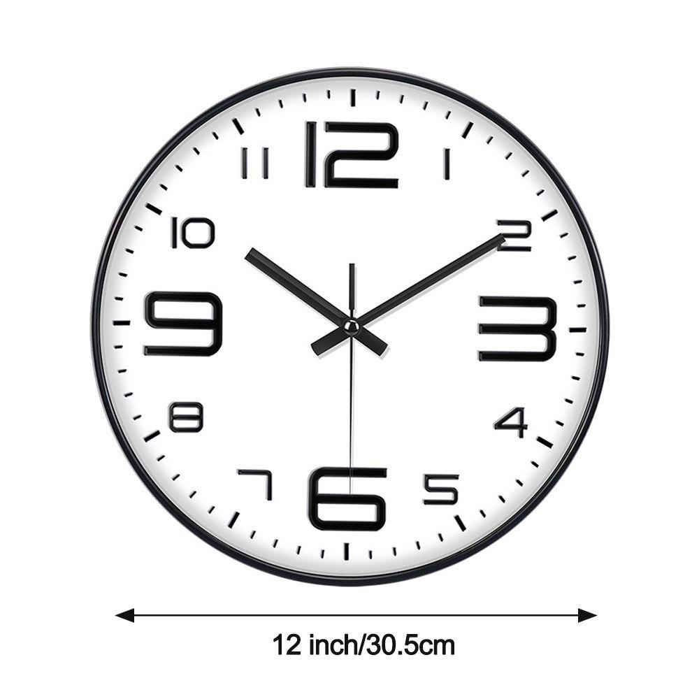 WATTLE Đồng Hồ Treo Tường 12inch Phong Cách Bắc Âu Trang Trí Nội Thất