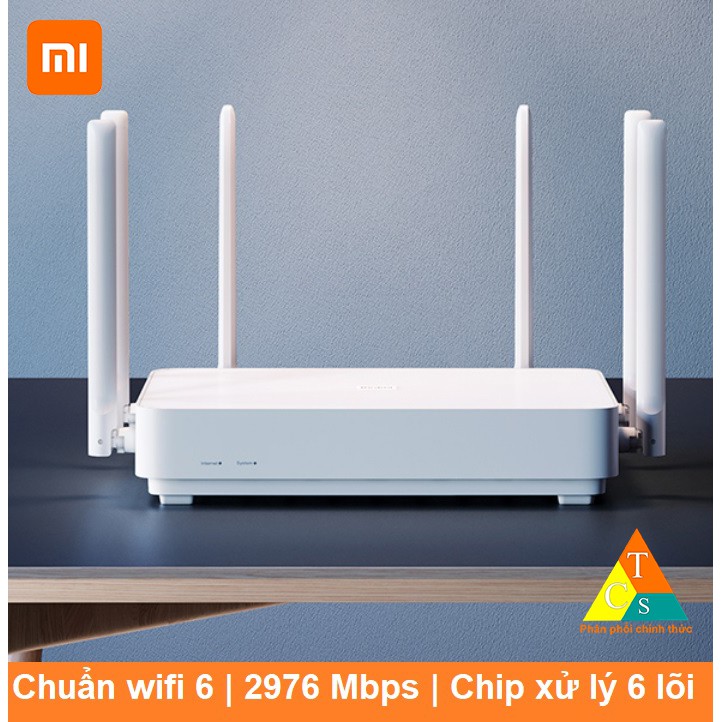 [Mã SKAMA07 giảm 8% đơn 250k]Router Wifi Xiaomi Redmi AX6 hỗ trợ Wifi 6 - Mesh - 248 thiết bị - 2976Mbps