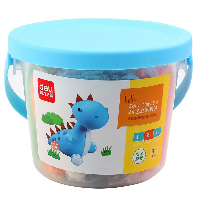 Đất nặn 24 màu Deli Chất liệu an toàn