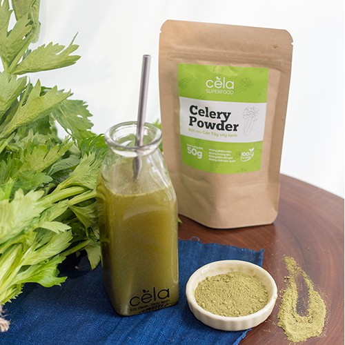 Bột Cần tây nguyên chất sấy lạnh Cela, đồ uống giảm cân giàu vitamin, khoáng chất hỗ trợ thanh lọc làm đẹp da, gói 50g | BigBuy360 - bigbuy360.vn