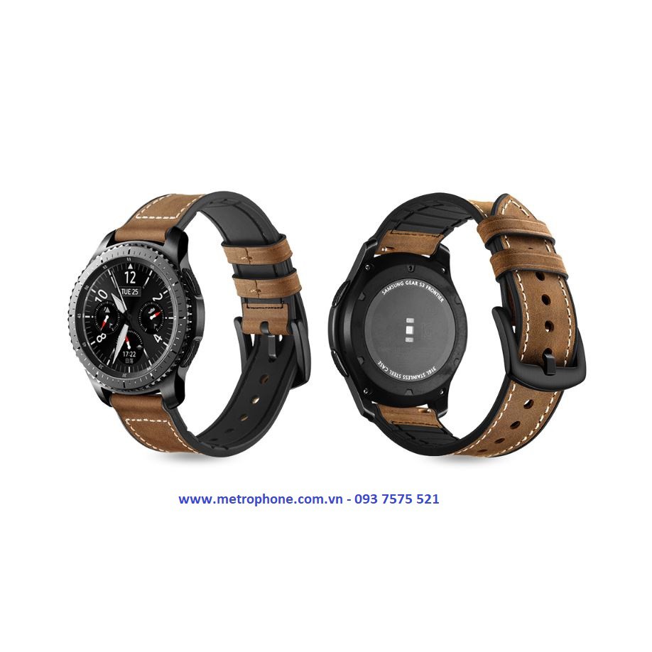 DÂY DA HYBIRD DÀNH CHO HUAWEI WATCH GT / WATCH 3 45MM /  WATCH 46MM / GEAR S3 / XIAOMI AMAZFIT / Q FOUNDER/ TICWATCH 1