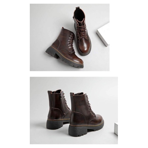 Giày nữ da bò thật retro cao cấp