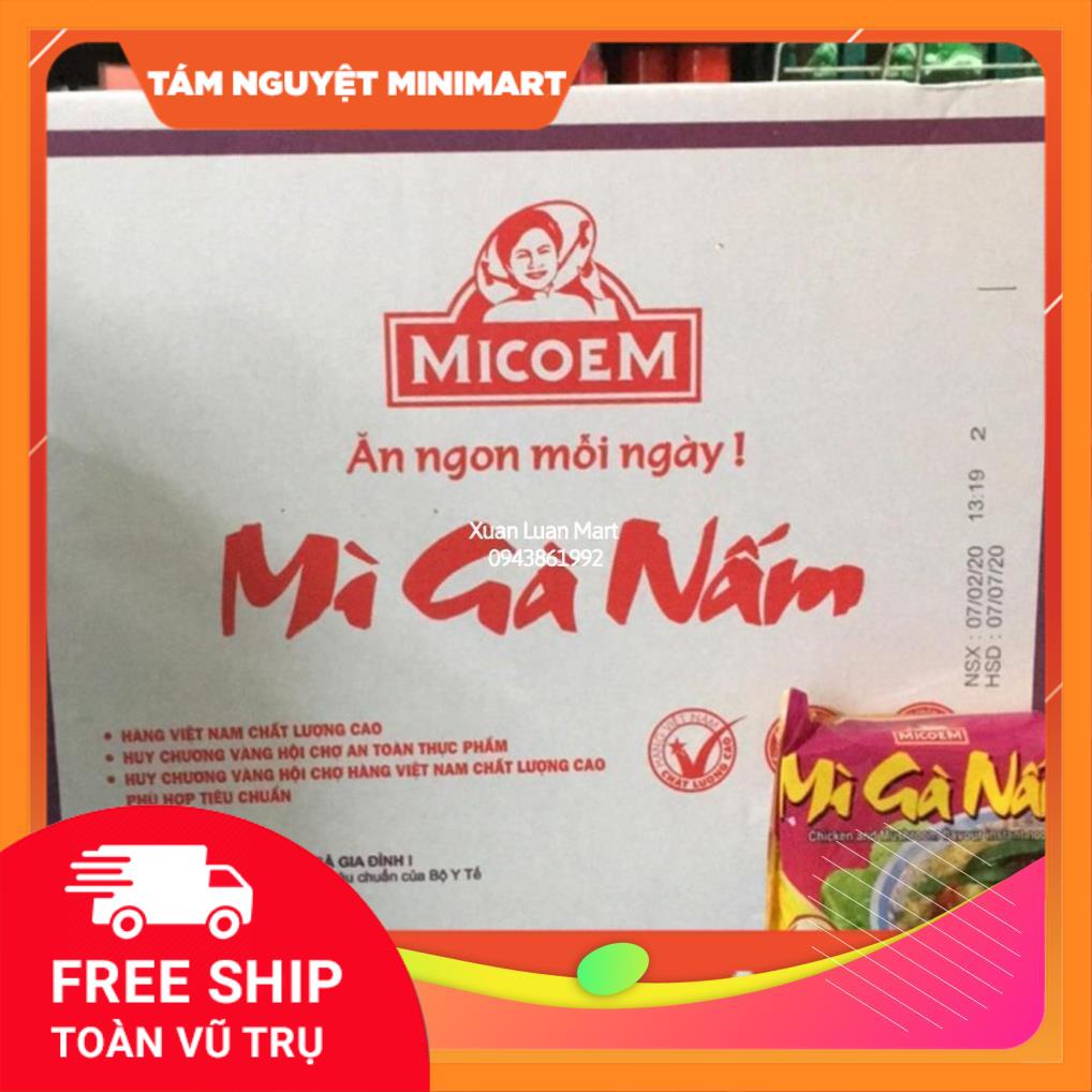 Thùng Mì Gà Nấm 30 Gói x 70g